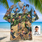 Dirt Trails Personalized Photo Face Hawaiian Shirt For Coastal Travel, Casual Events, And Comfortable Summer Wear