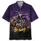 Dirt Bike Braap Racing Purple Drawing Hawaiian Shirt For Resort Escape, Poolside Gathering, And Memorable Gifting