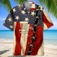 American Disc Golf Flag Hawaiian Shirt For Summer Celebrations, Resort Days, And Relaxed Everyday Wear