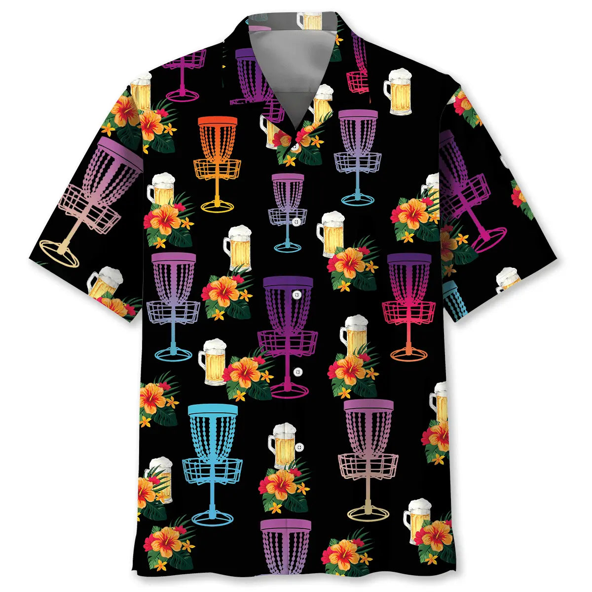 Disc Golf Beer Hawaiian Shirt For Beach Days, Summer Outings, And Thoughtful Gift Giving