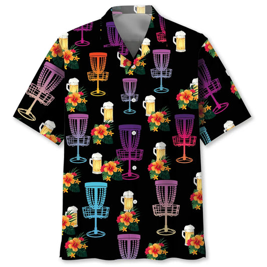Disc Golf Beer Hawaiian Shirt For Beach Days, Summer Outings, And Thoughtful Gift Giving