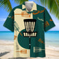 Colorful Disc Golf Map Hawaiian Shirt For Summer Vacation, Beach Travel, And Casual Wear