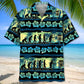 Disc Golf Evolution Hawaiian Shirt For Summer Vacation, Beach Travel, And Casual Wear
