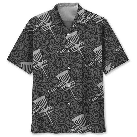Disc Golf Pattern Hawaiian Shirt For Island Vacations, Resort Wear, And Relaxed Seasonal Style