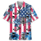 American Disc Golf Nature Hawaiian Shirt For Summer Vacation, Beach Travel, And Casual Wear
