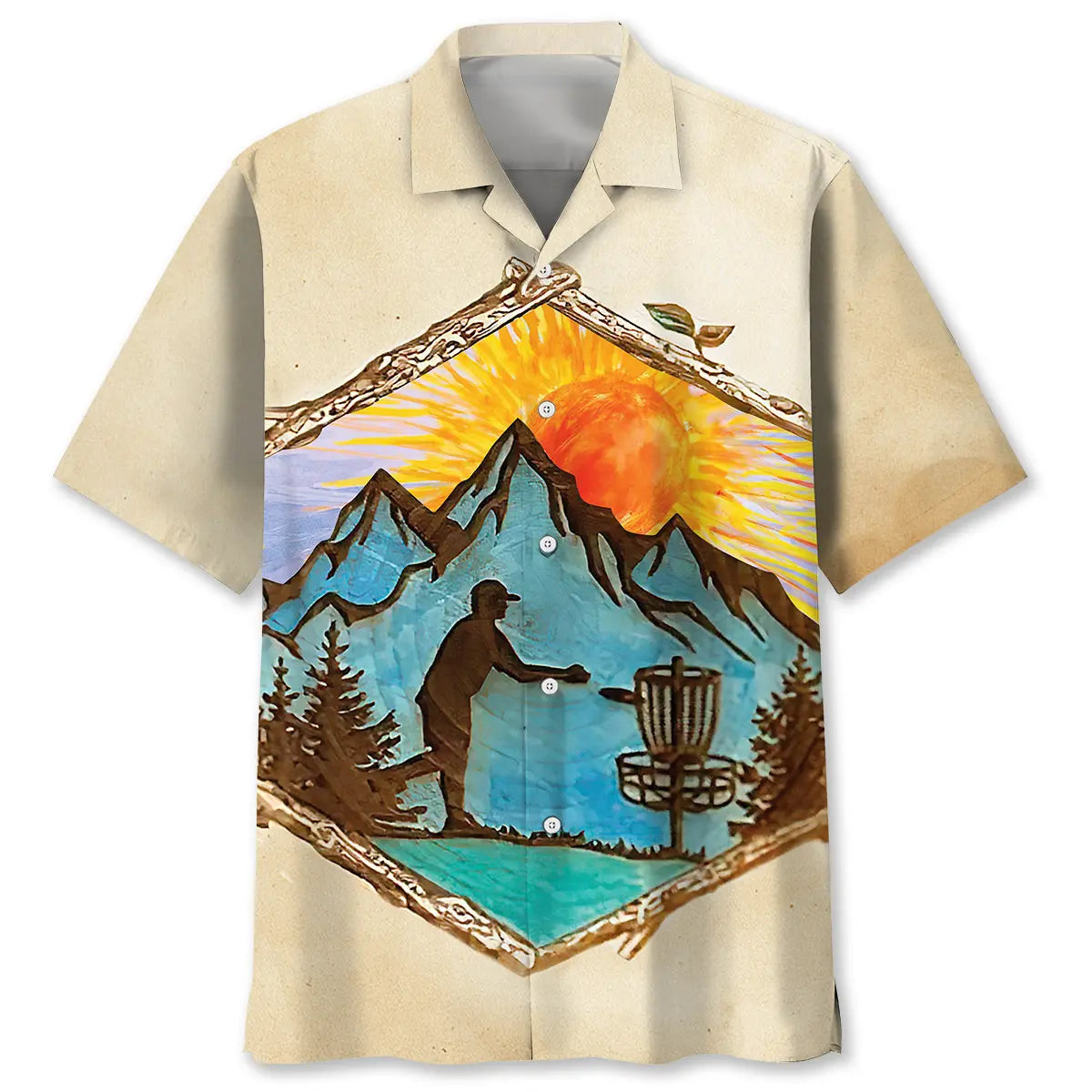 Vintage Disc Golf Hawaiian Shirt For Beach Days, Weekend Events, And Thoughtful Gift Giving