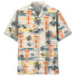 Vintage Disc Golf Palm Tree Hawaiian Shirt For Tropical Holidays, Outdoor Gatherings, And Everyday Comfort
