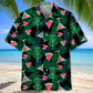 Disc Golf Watermelon Hawaiian Shirt For Coastal Travel, Casual Events, And Comfortable Summer Wear