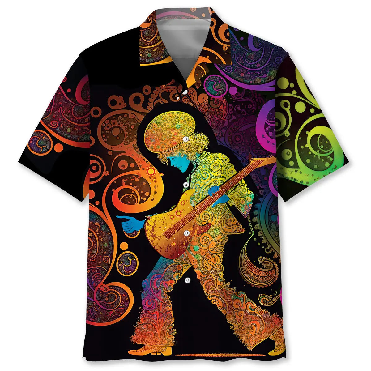 Vintage Disco Hawaiian Shirt For Coastal Travel, Casual Events, And Comfortable Summer Wear