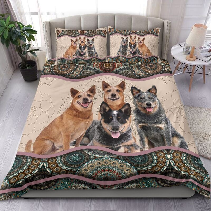 Australian Cattle Dog Band Bedding Cover For Pet Lover Bedroom Decor