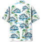 Vintage Dolphin Cruise Ship Hawaiian Shirt For Resort Trips, Coastal Parties, And Warm Weather Style