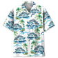 Vintage Dolphin Cruise Ship Hawaiian Shirt For Resort Trips, Coastal Parties, And Warm Weather Style