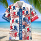 Texas Pride Bigfoot Hawaiian Shirt For Coastal Getaways, Outdoor Gatherings, And Thoughtful Gift Giving