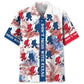 Texas Pride Bigfoot Hawaiian Shirt For Coastal Getaways, Outdoor Gatherings, And Thoughtful Gift Giving