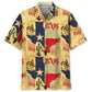 Texas Pride Cowboy Hawaiian Shirt For Summer Vacation, Beach Travel, And Casual Wear