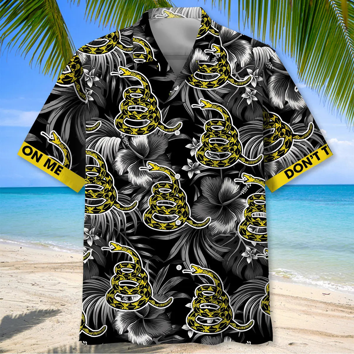 American Snake Heritage Hawaiian Shirt For Coastal Travel, Casual Events, And Comfortable Summer Wear