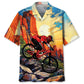 Hill Mountain Bike Hawaiian Shirt For Resort Trips, Coastal Parties, And Warm Weather Style