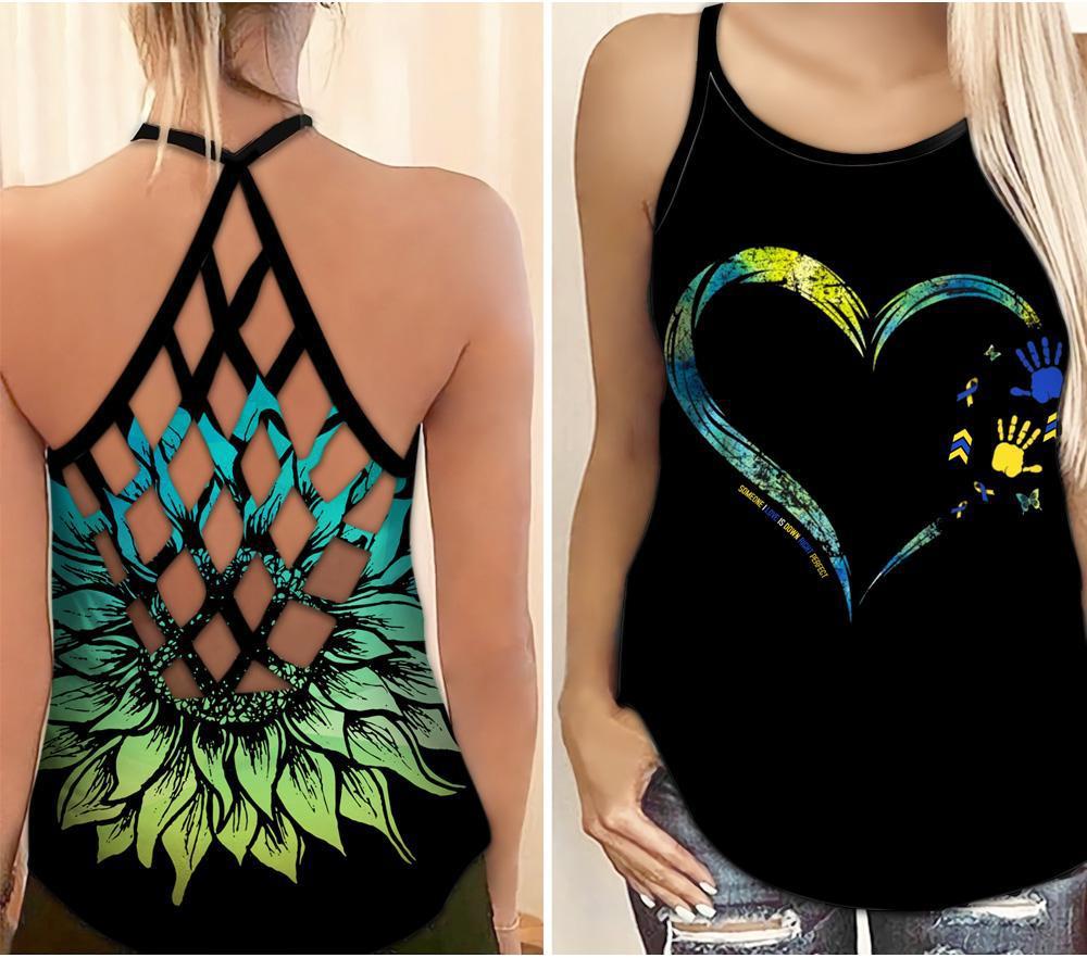 Down Syndrome Awareness Someone I Love Hollow Tank Top For Community Events And Positive Support