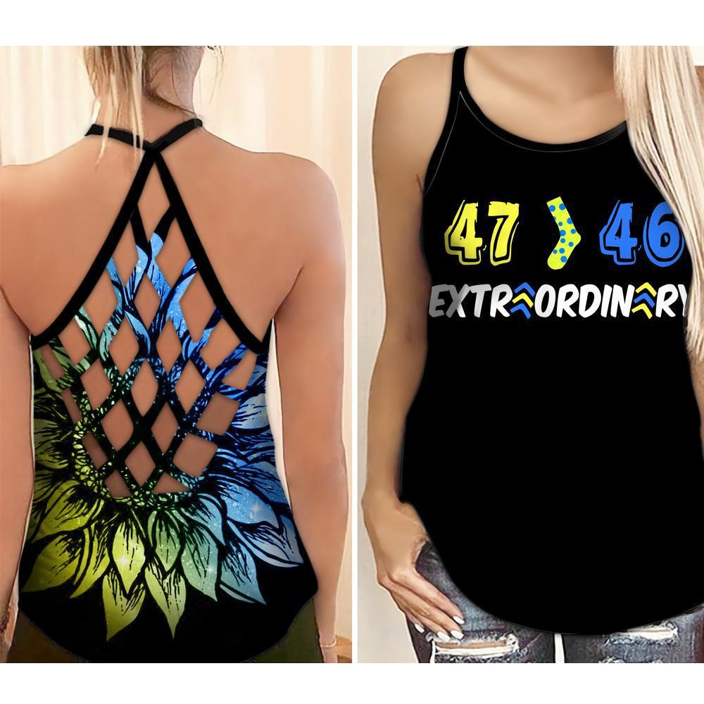 Down Syndrome Awareness Greater Than Hollow Tank Top For Community Events And Positive Support