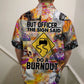Island Drag Racing Officer Sign Sad Burnout Aloha Hawaiian Shirt For Summer Vacation, Beach Travel, And Casual Wear