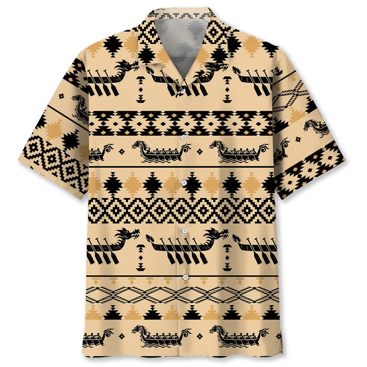 Dragon Boat Hawaiian Shirt For Relaxed Getaway, Resort Escape, And Summer Event Style