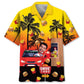 Drive Thru Fast Food Restaurant Personalized Photo Hawaiian Shirt For Summer Vacation, Beach Travel, And Casual Wear