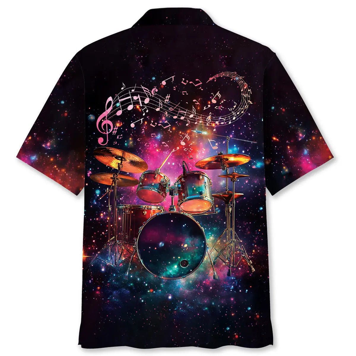 Galaxy Drum Band Hawaiian Shirt For Tropical Holidays, Outdoor Gatherings, And Everyday Comfort