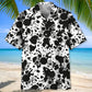 Drum Black Hawaiian Shirt For Festival Travel, Beach Gatherings, And Relaxed Summer Style