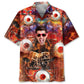 Drum Fire Personalized Photo Hawaiian Shirt For Concert Lovers, Tropical Holidays, And Thoughtful Gift Giving