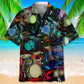 Drum Light Hawaiian Shirt For Creative Performers, Coastal Trips, And Casual Everyday Wear