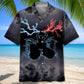 Drum Lighting Hawaiian Shirt For Coastal Travel, Casual Events, And Comfortable Summer Wear