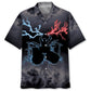 Drum Lighting Hawaiian Shirt For Coastal Travel, Casual Events, And Comfortable Summer Wear