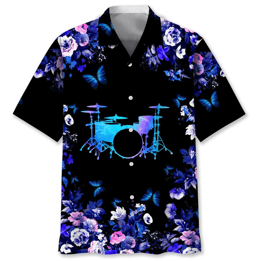 Drum Nature Hawaiian Shirt For Concert Lovers, Tropical Holidays, And Thoughtful Gift Giving