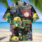 Drum Skeleton Hawaiian Shirt For Music Fans, Resort Parties, And Warm Weather Events