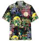 Drum Skeleton Hawaiian Shirt For Music Fans, Resort Parties, And Warm Weather Events
