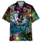 Drum Skull Hawaiian Shirt For Concert Lovers, Tropical Holidays, And Thoughtful Gift Giving