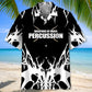 Drum Weapons Black &amp;White Hawaiian Shirt