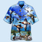 Duck Freedom Wild Hawaiian Shirt For Resort Getaways And Comfortable Summer Activities