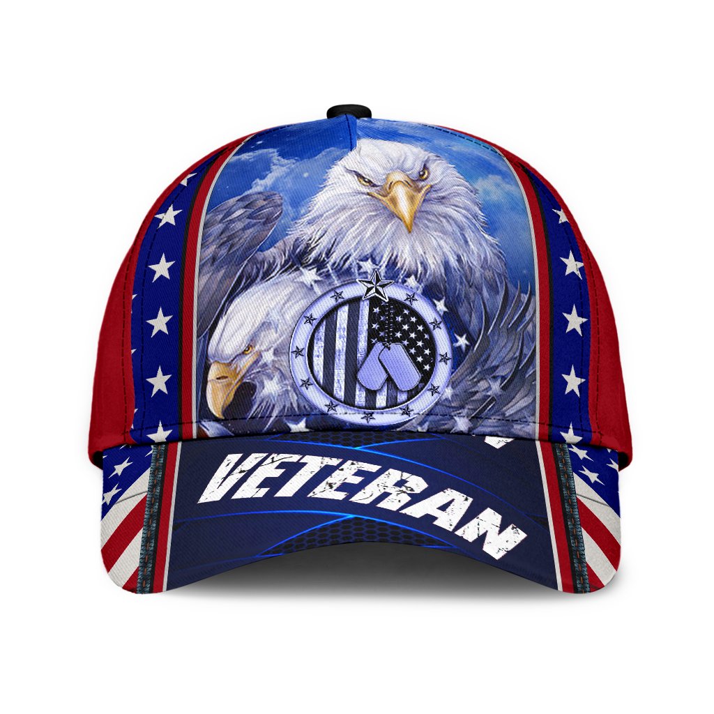 Veteran Eagle All Over Print Classic Cap For Daily Outfits Festivals And Thoughtful Gift Giving
