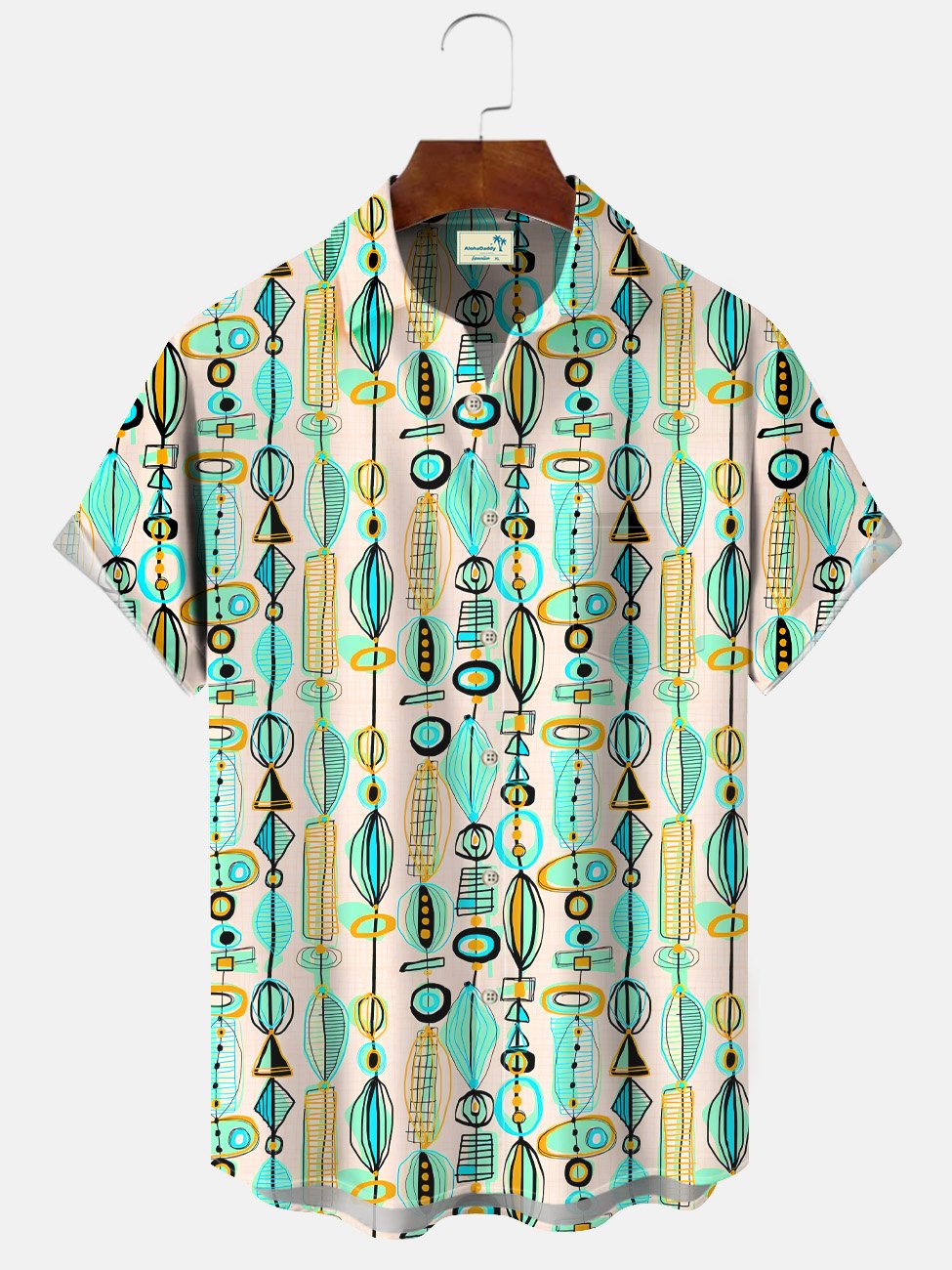 Hawaiian Shirt / Adults / S Ethnic Pattern Men's Casual Short-Sleeved Hawaiian Shirt
