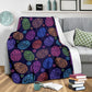Colorful Easter Egg Pattern Flannel Blanket For Cozy Bedroom Sofa Decor