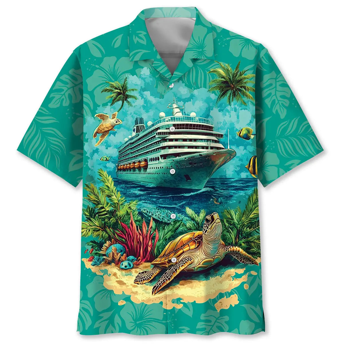 Family Cruise Hawaiian Shirt For Coastal Travel, Casual Events, And Comfortable Summer Wear