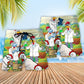 Farm Chicken Agronomist Beach Shorts Pattern View For Nature Adventures And Beach Days