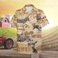 Island Farmer Donkey Aloha Farm Pattern Hawaiian Shirt For Beach Days, Coastal Adventures, And Thoughtful Gift Giving