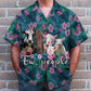 Island Summer Farmer Aloha Hawaiian Shirt For Summer Vacation, Beach Travel, And Casual Wear
