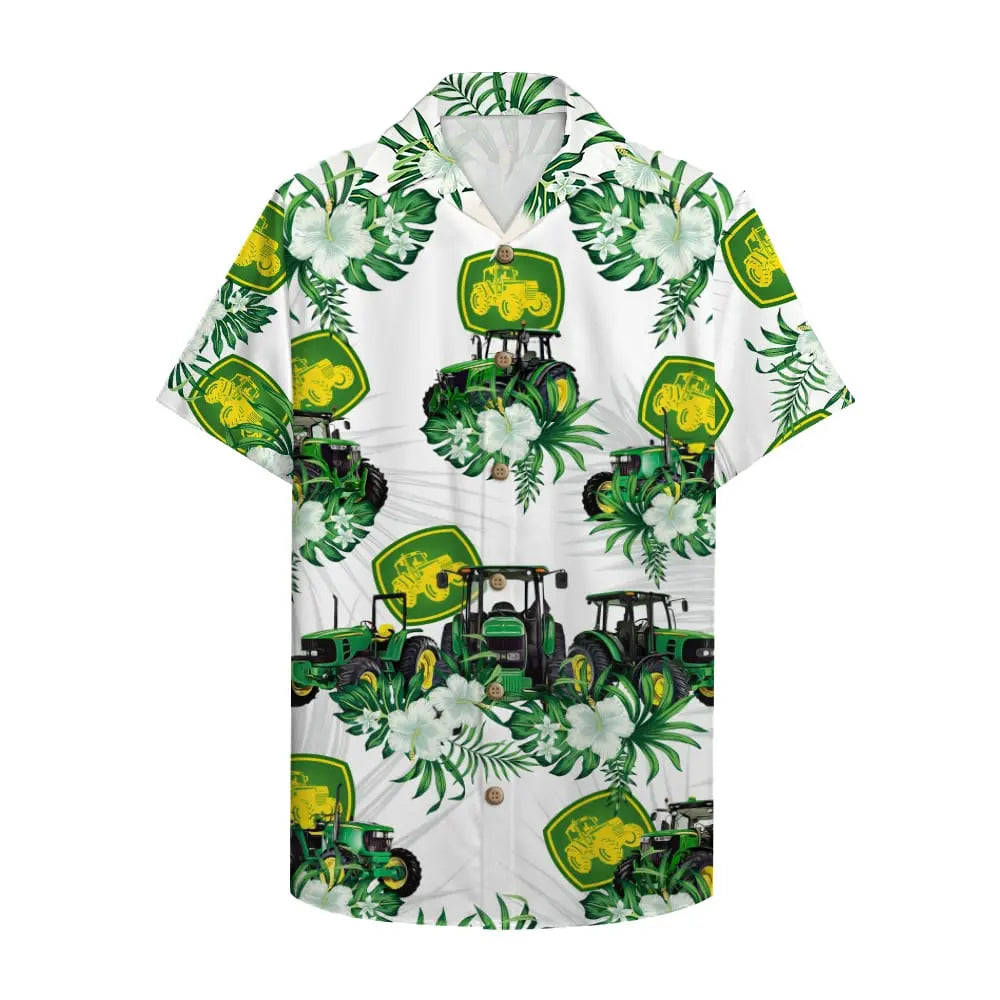Island Farmer Rollers Aloha Hawaiian Shirt For Tropical Holidays, Outdoor Gatherings, And Everyday Comfort