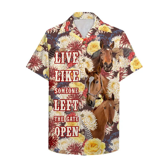 Island Summer Farmer Aloha Left Gate Open Hawaiian Shirt For Beach Days, Coastal Adventures, And Thoughtful Gift Giving
