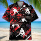 Fierce Wrestling Hawaiian Shirt For Summer Vacation, Beach Travel, And Casual Wear