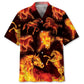 Fire Horse Hawaiian Shirt For Resort Trips, Coastal Parties, And Warm Weather Style