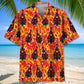 Fire Rooster Hawaiian Shirt For Coastal Travel, Casual Events, And Comfortable Summer Wear